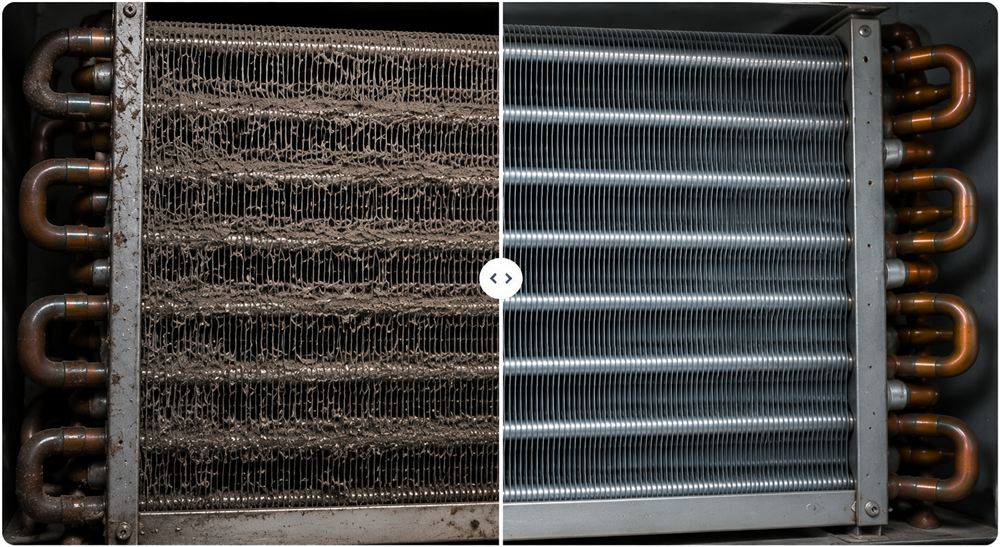 AC coil before cleaning